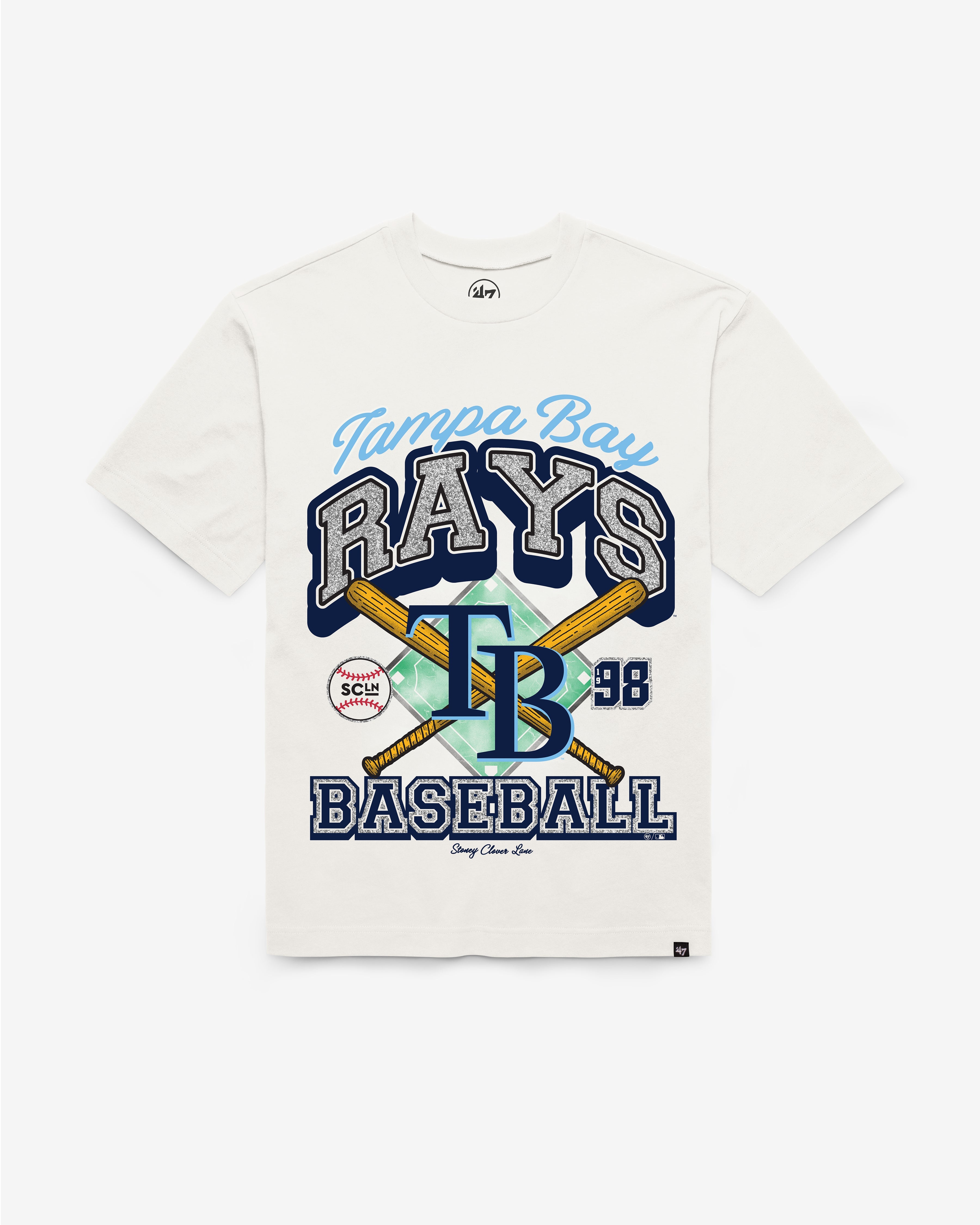 TAMPA BAY RAYS STONEY CLOVER LANE X '47 FOUNDATION TEE WOMENS