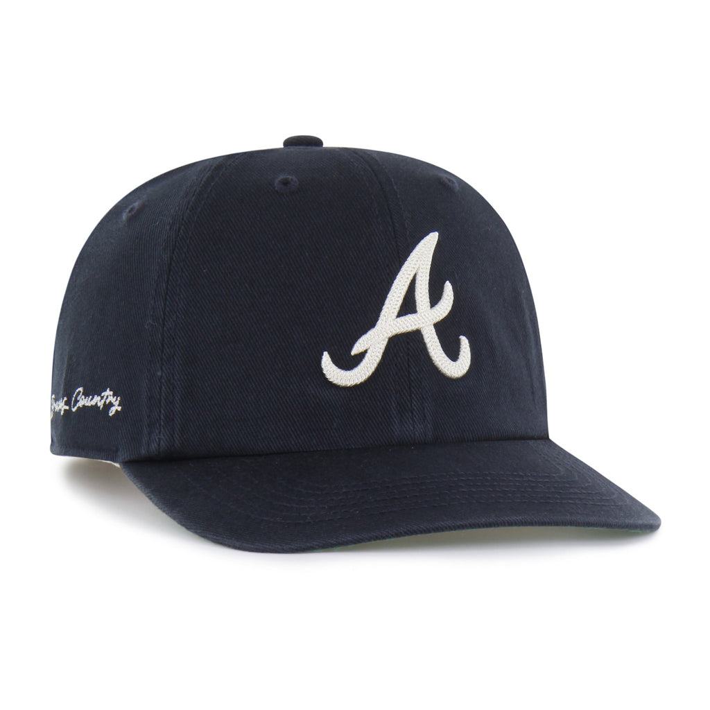 ATLANTA BRAVES CHAIN SIDE STITCH '47 CLEAN UP FLAT BRIM