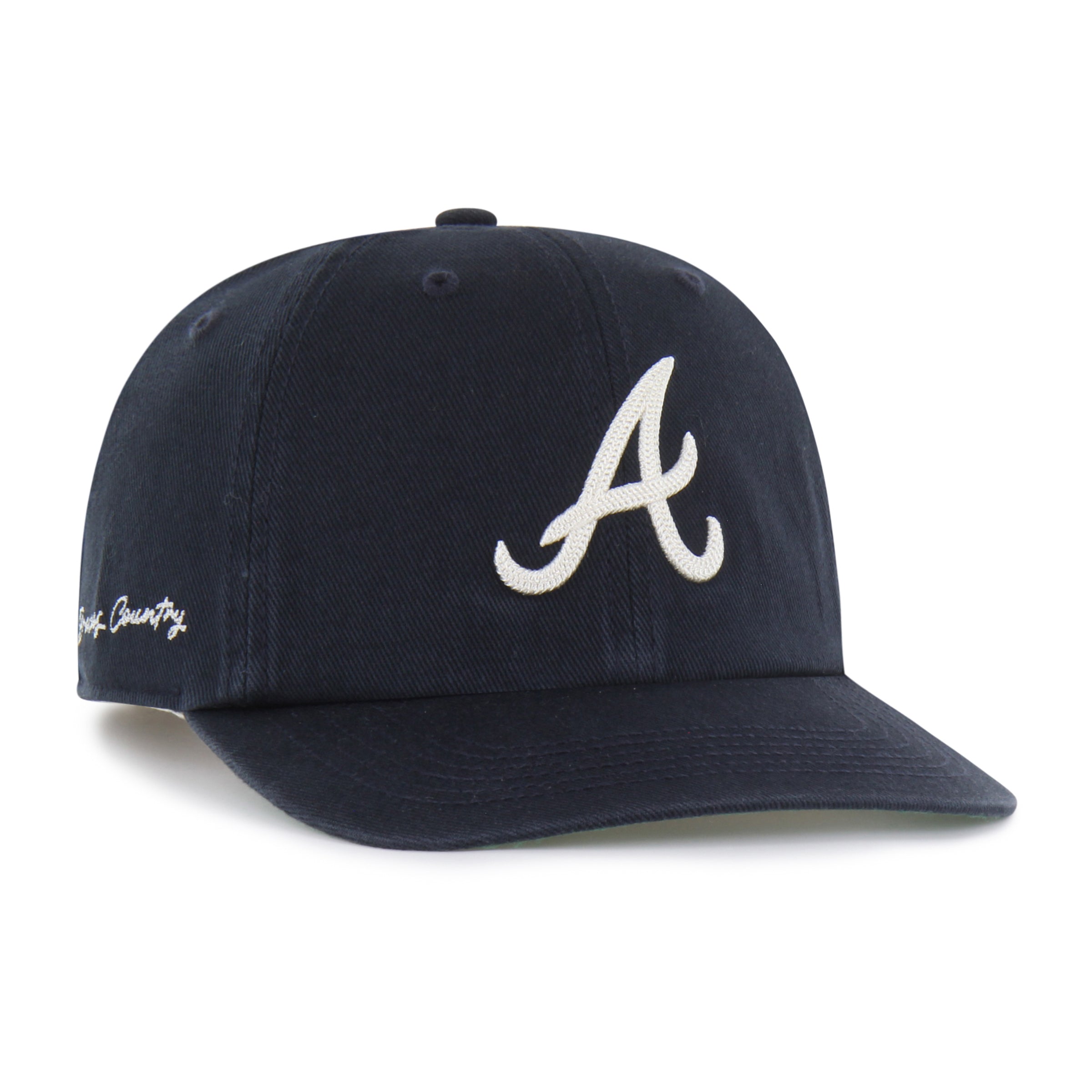 ATLANTA BRAVES CHAIN SIDE STITCH '47 CLEAN UP FLAT BRIM