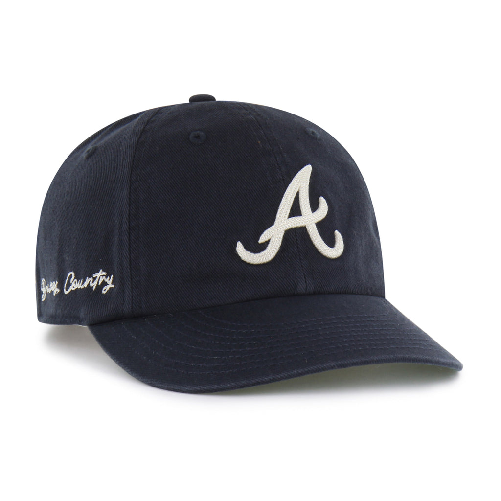 ATLANTA BRAVES CHAIN SIDE STITCH '47 CLEAN UP ROUND VISOR