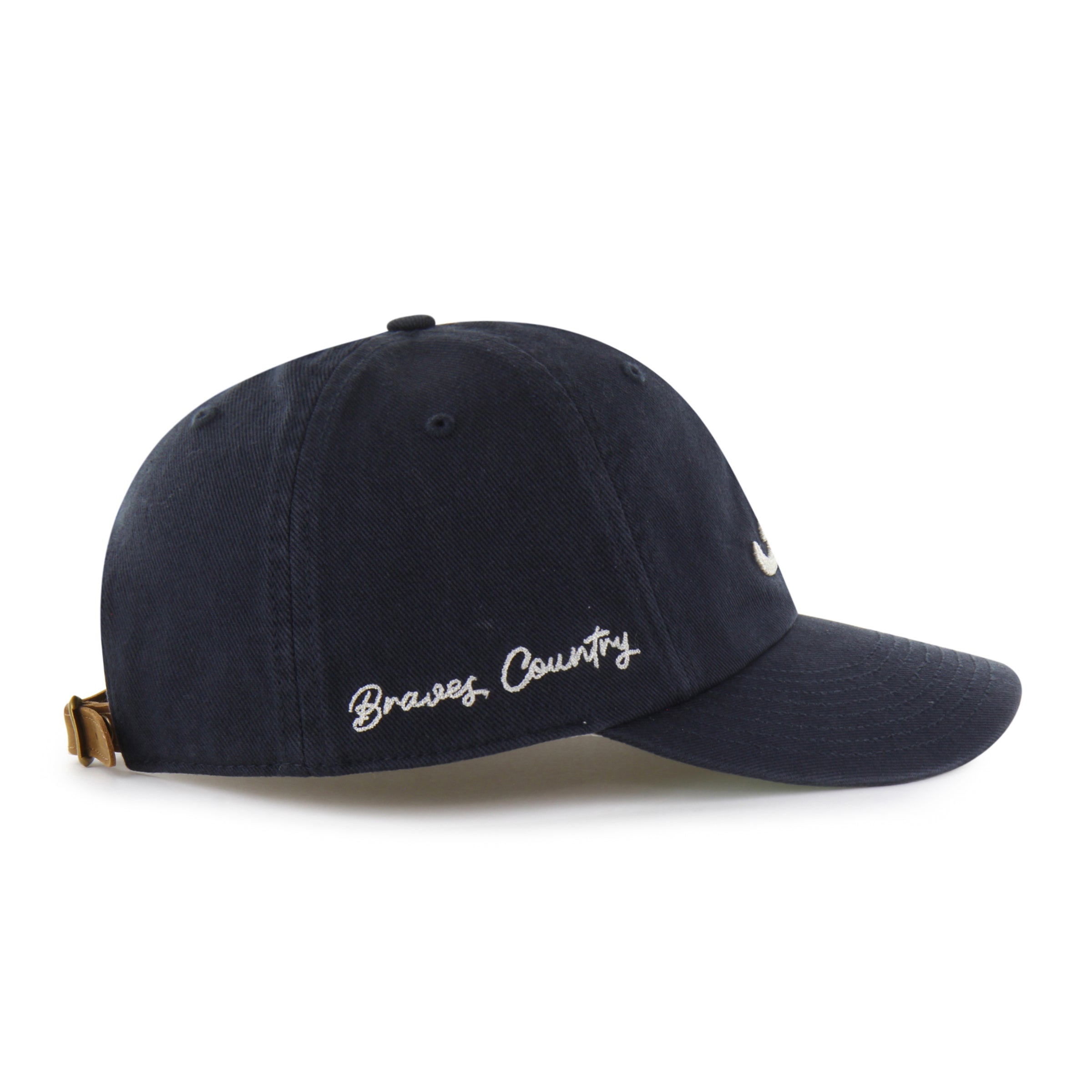 ATLANTA BRAVES CHAIN SIDE STITCH '47 CLEAN UP ROUND VISOR
