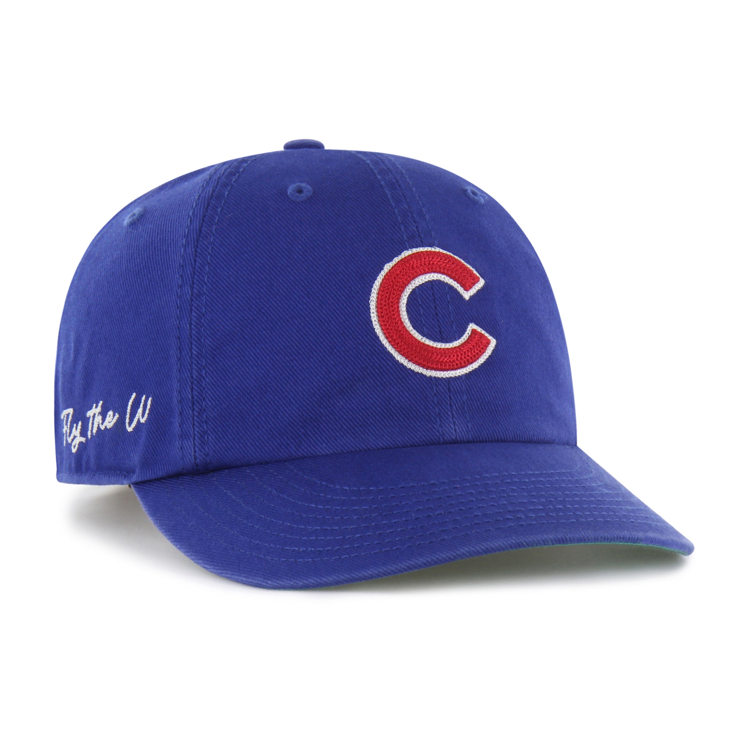 CHICAGO CUBS CHAIN SIDE STITCH '47 CLEAN UP ROUND VISOR