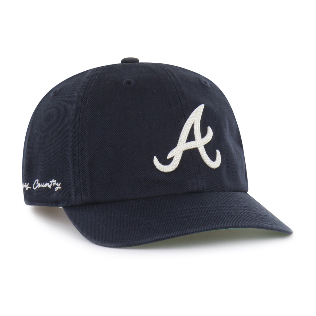 ATLANTA BRAVES CHAIN SIDE STITCH '47 CLEAN UP SHORT VISOR