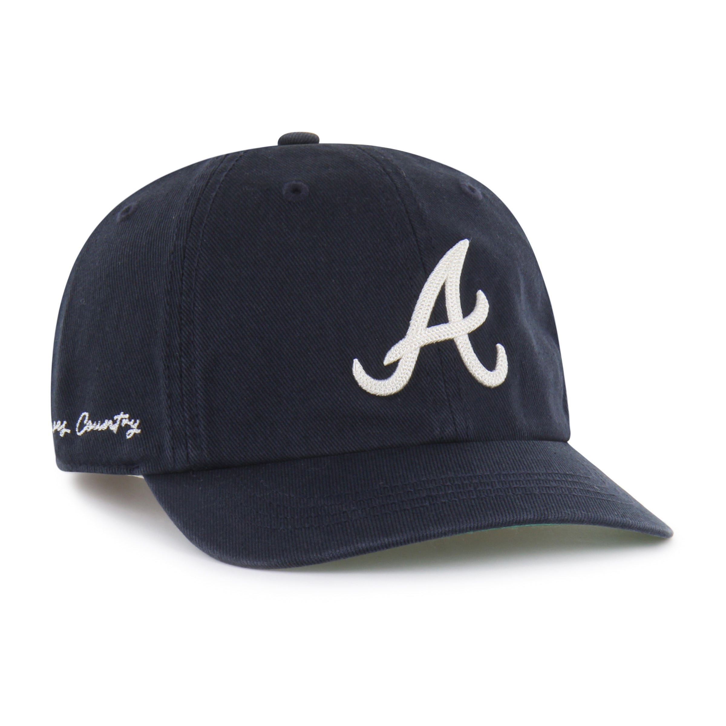 ATLANTA BRAVES CHAIN SIDE STITCH '47 CLEAN UP SHORT VISOR